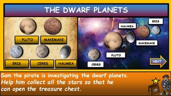 The Dwarf Planets, Space|2nd-7th| Interactive Google Slides + Powerpoint Version + Worksheet