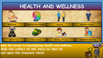 The 8 Pillars Of Health and Wellness |5th-10th| Interactive Google Slides + Powerpoint+ Printable Worksheet