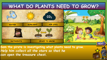 What Do Plants Need To Grow?:|2nd-5th| Interactive Powerpoint + Google Slides + Worksheet