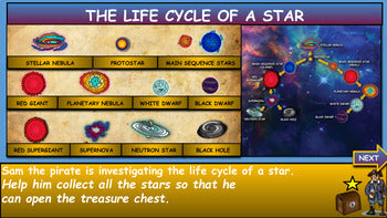 Life Cycle Of A Star |6th-10th| Interactive Powerpoint + Google Slides NGSS MS ESS1-2