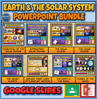 A: Earth & The Solar System: | 5th-9th| Powerpoint Lessons Bundle ESS1.B, ESS1-1