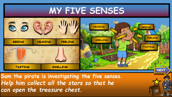My Five Senses: |1st-5th|Interactive Google Slides + Powerpoint Version + 2 Worksheets