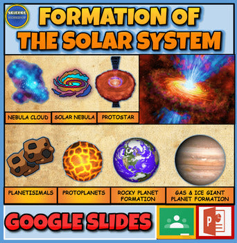 Formation Of The Solar System: |6th-10th| Earth and The Solar System Powerpoint ESS1-2