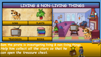 Living vs Non-Living Things |1st-5th| Interactive Google Slides + Powerpoint + 2 Worksheets