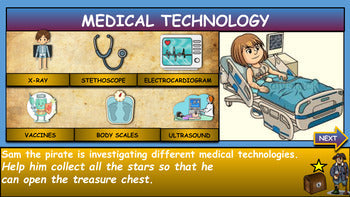 Medical Technology and Devices. Powerpoint. Google Slides + Printable Worksheets