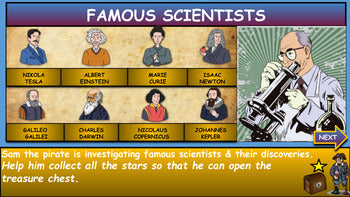 Famous Scientists & Their Discoveries |3rd-8th| Interactive Powerpoint + Google Slides